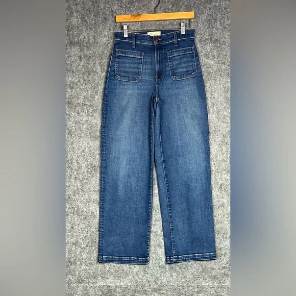 Madewell Emmet Wide Leg Jeans Size 28 Like New - Picture 12 of 15